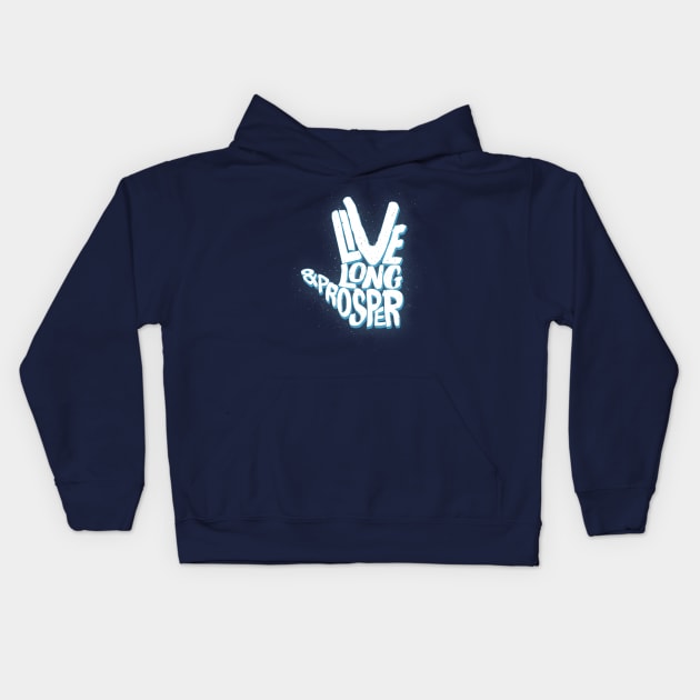 live long & prosper Kids Hoodie by halfabubble